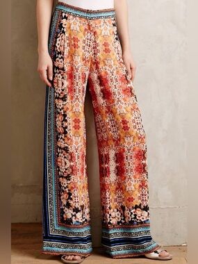 Anthropologie Ranna Gill Airy Samaire Wide-Leg Pants